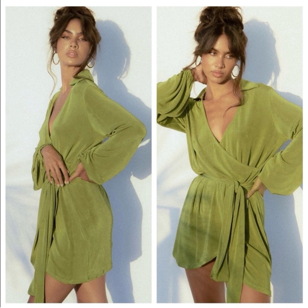Princess Polly Olive Green Mini Dress